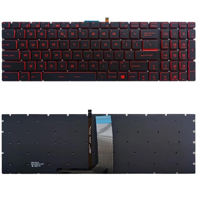 V562-R2271SPS-202508290440-00 Backlit Keyboard for Msi Gt / Gs / Gl / Gp / Gt72s - Red - Image 1