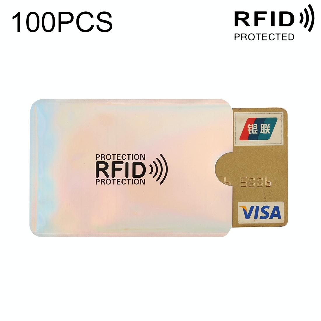 V562-S22229002YZ-202508280941-00 100-pack Aluminum Foil Rfid Blocking Credit Card Case - Silver - Image 1