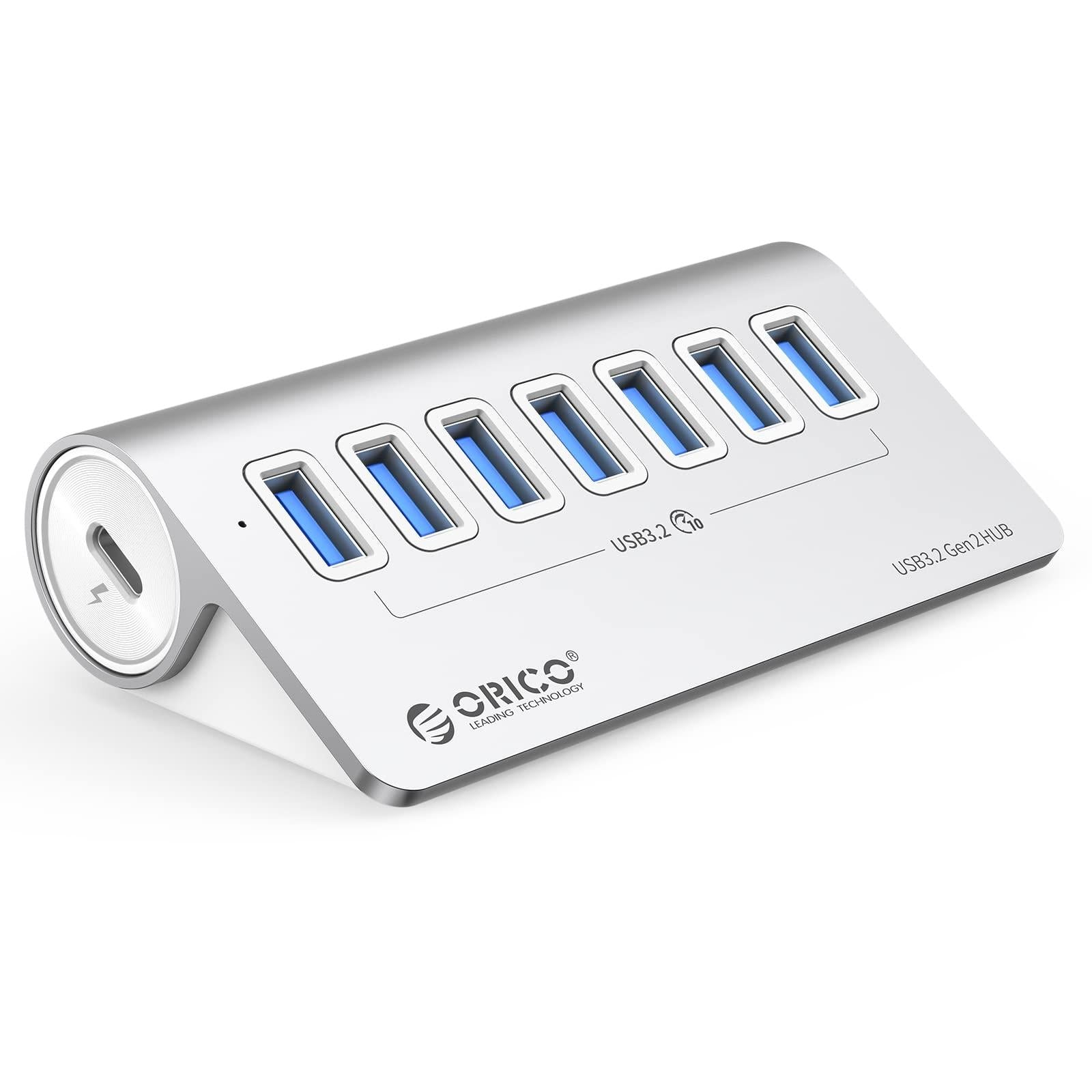 V562-S6803CP-202508280816-00 Aluminum 7-Port Usb 3.2 Gen2 Hub 10Gbps With 0.5M Cable - Image 1