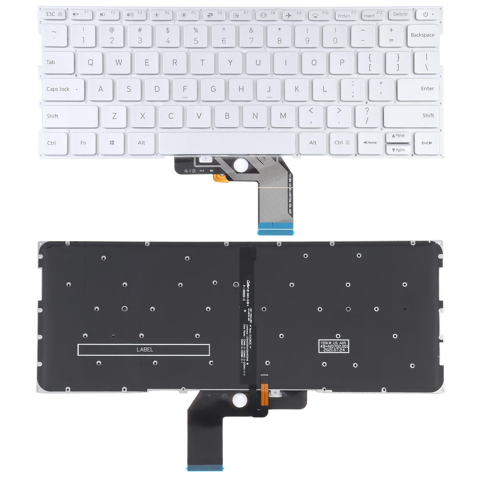 V562-S7670CBM-202508290431-00 Xiaomi Mi Air 13.3 Keyboard with Backlight - us Version - Silver - Image 1