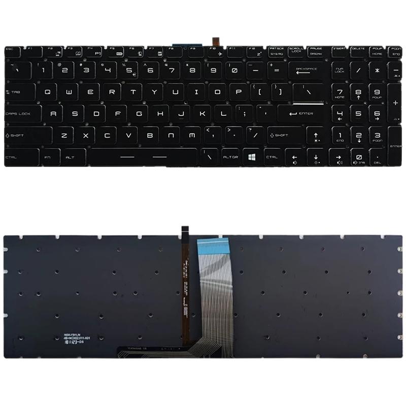V562-W2271SPS-202508290440-00 Backlit Keyboard for Msi Gt / Gs / Gl / Gp / Gt72s - White - Image 1