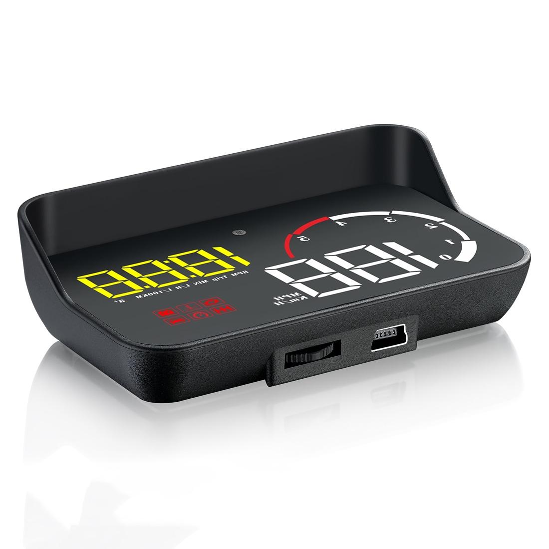 V562-Y1787SMC-202508290811-00 Universal Car Obd2 Hud 3.5 Inch Vehicle Head Up Display - Yellow - Image 1