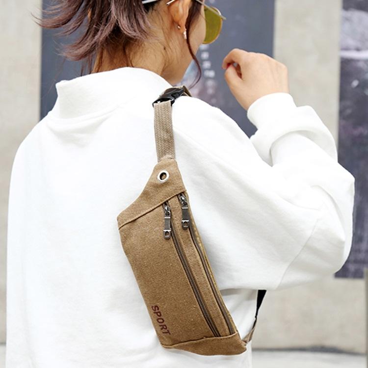 V562-Z43818841YZ-202508290925-00 Versatile Canvas Shoulder Bag - Brown - Image 1