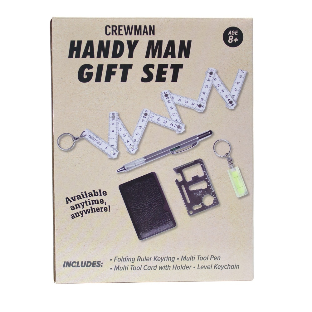 V563-130009-202508190815-00 Handyman Gift Set Multi-Tool Keychain Level Ruler & Pen - Image 1
