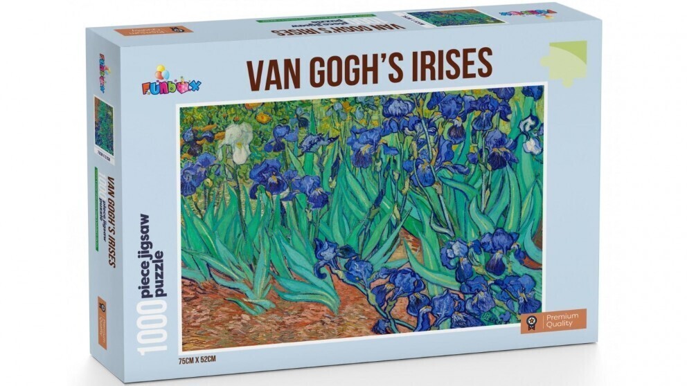 V563-VANGOGHSIRISES-202508260915-00 Premium Van Goghs Irises 1000 Pieces Jigsaw Puzzle - Image 1