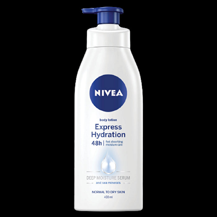 V604-123988-202508280310-00 Nivea Body Lotion Express Hydration 400ml/13.5oz - Image 1