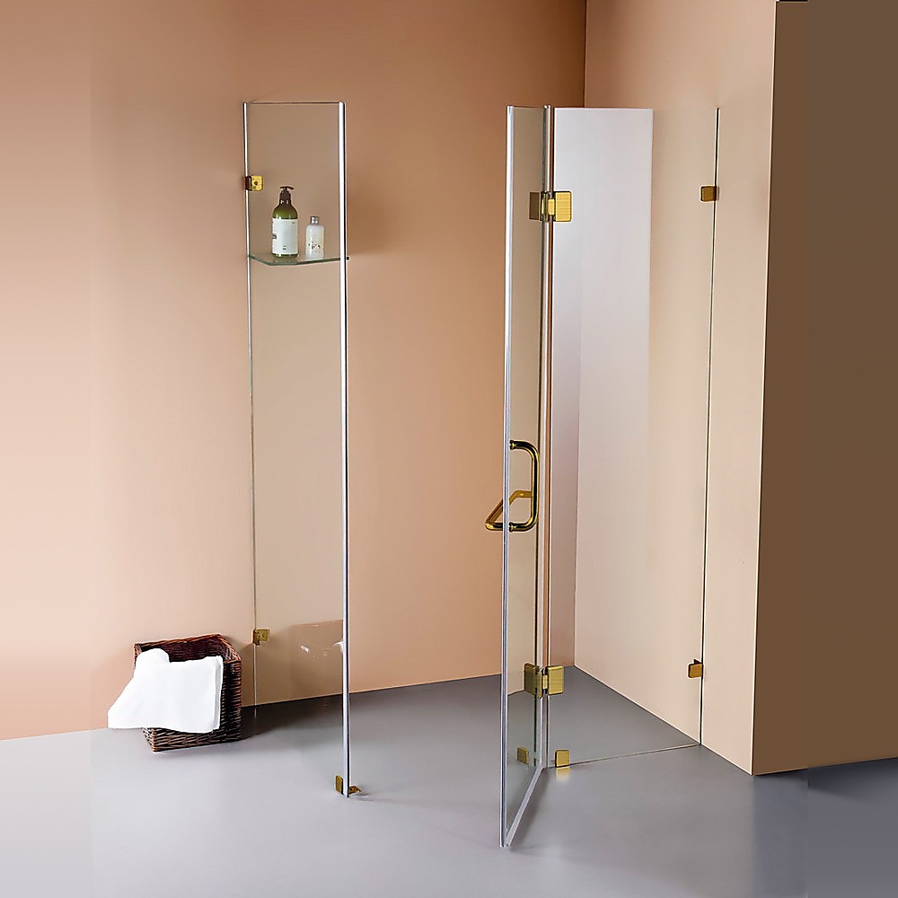 V63-830541-202507050031-00 1000 x 1000mm Frameless 10mm Glass Shower Screen By Della Francesca - Image 1