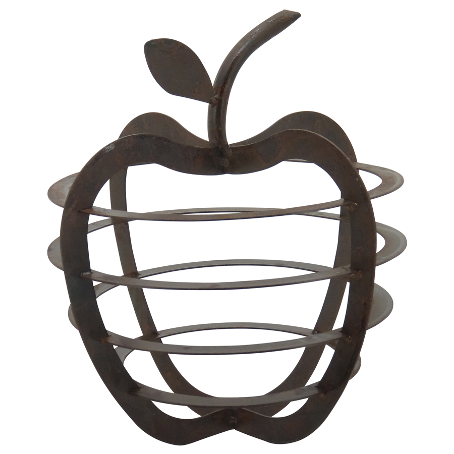 V637-01542APL-202508251411-00 Contemporary Apple Decoration 27x30cm - Image 1