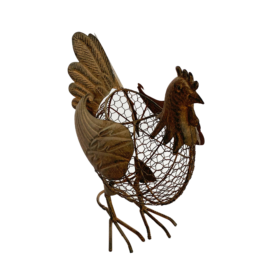 V637-03819CHK-202508251420-00 Decorative Chook Egg Basket / Storage 39cm - Image 1