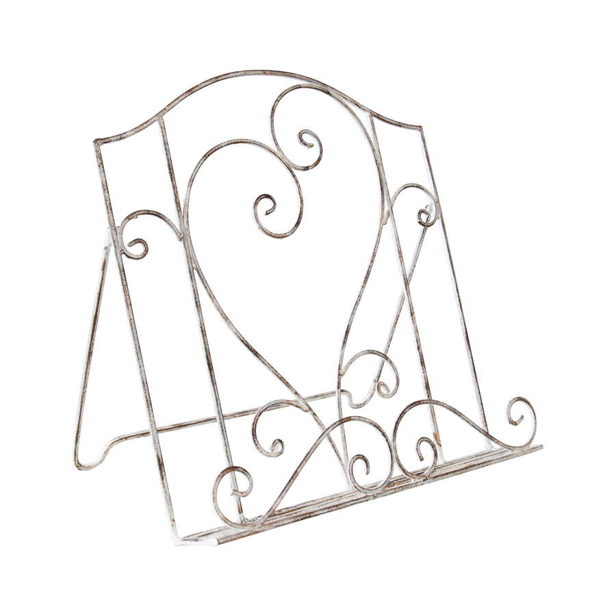 V637-06927RCP-202508251430-00 French Provincial Heart Recipe Book Stand 36cm - Image 1