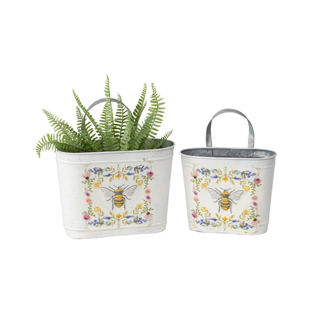 V637-11031PLN-202508251440-00 Set 2 Oval Planter Storage Bucket 28cm - Image 1