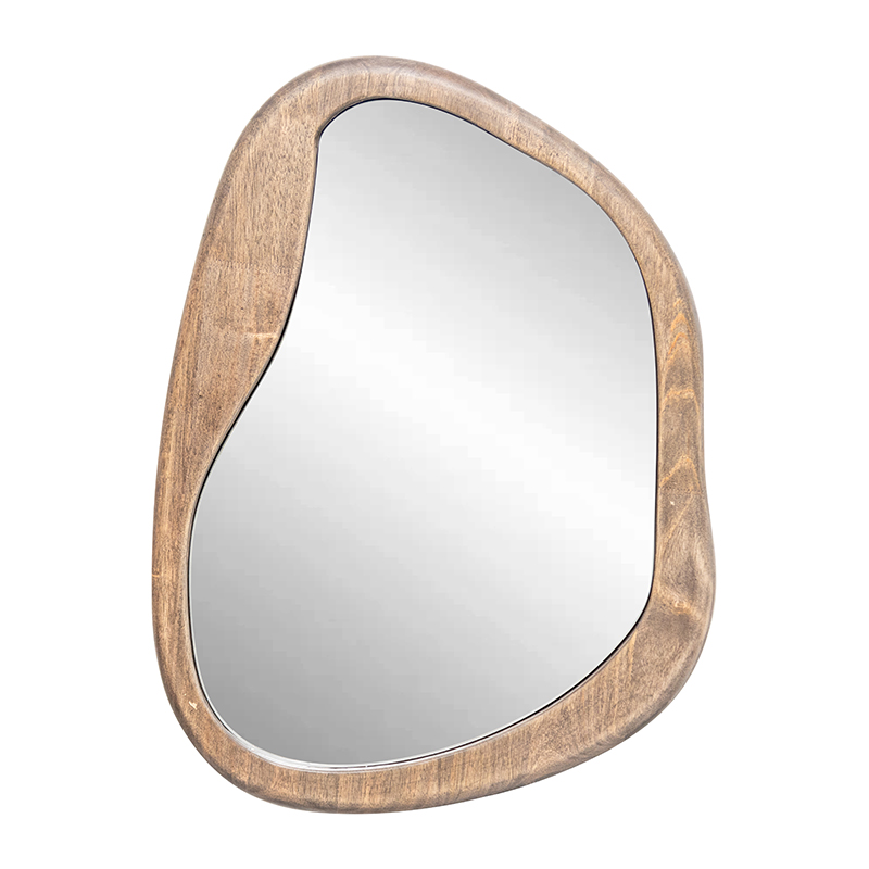 V637-18915MIR-202508251230-00 Mid-Century Asymmetric Wall Mirror 49x65cm - Image 1