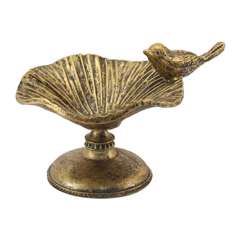 V637-19717HLD-202508251250-00 Vintage Style Ring Holder / Decoration w Bird 12cm - Image 1