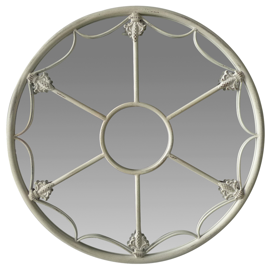 V637-23747MIR-202508251320-00 Martinique Fleur Round Wall Mirror 60cm - Image 1