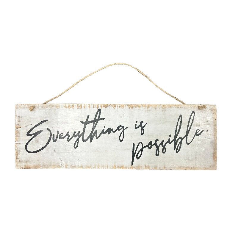 V637-33848WAL-202508251440-00 Everything Is Possible Wall Art 20cm - Image 1