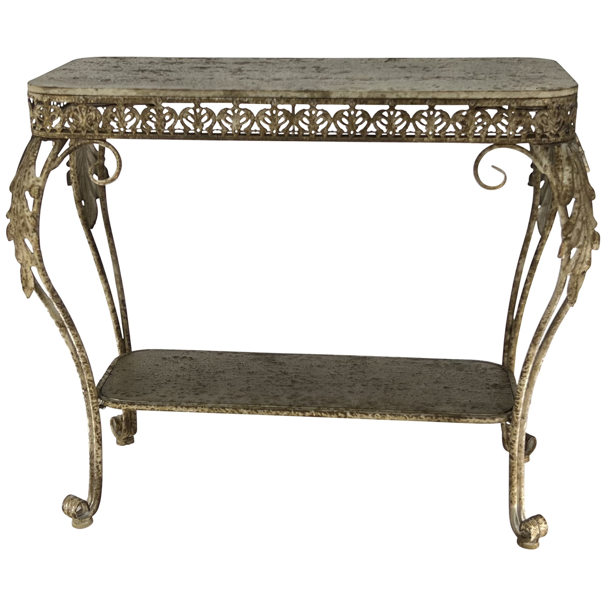 V637-37059CON-202508251440-00 Tuscan Fleur Console Table 75x67cm - Image 1
