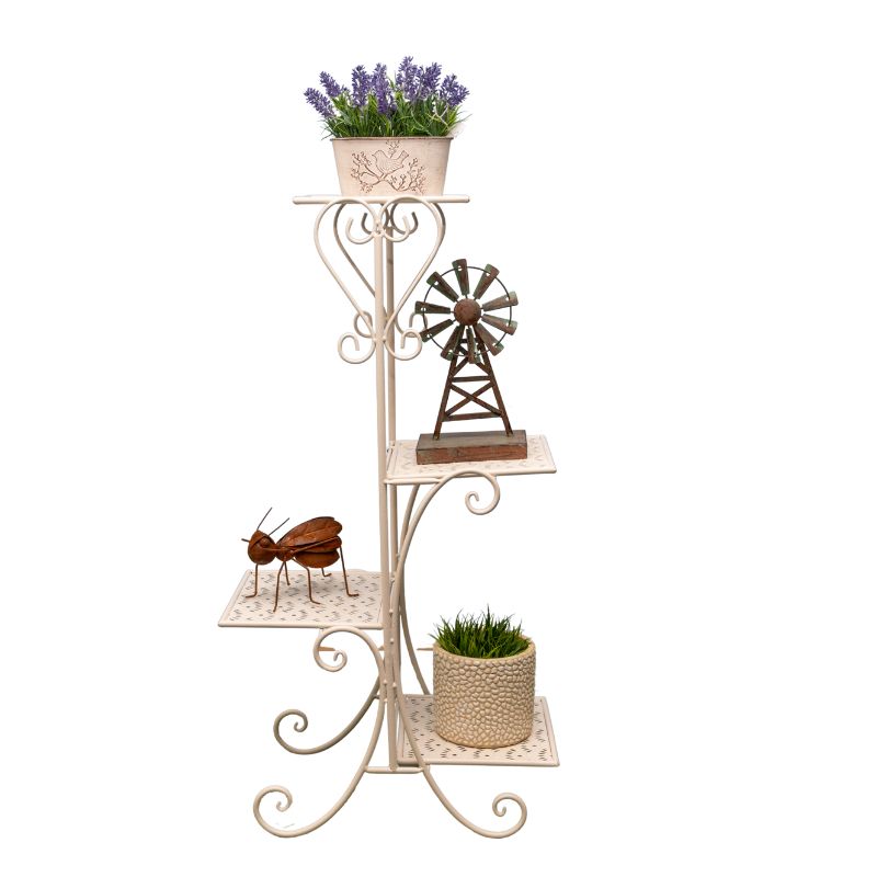 V637-48118STD-202508251535-00 Bordeaux 4-Tier Potplant Stand 83cm - Image 1