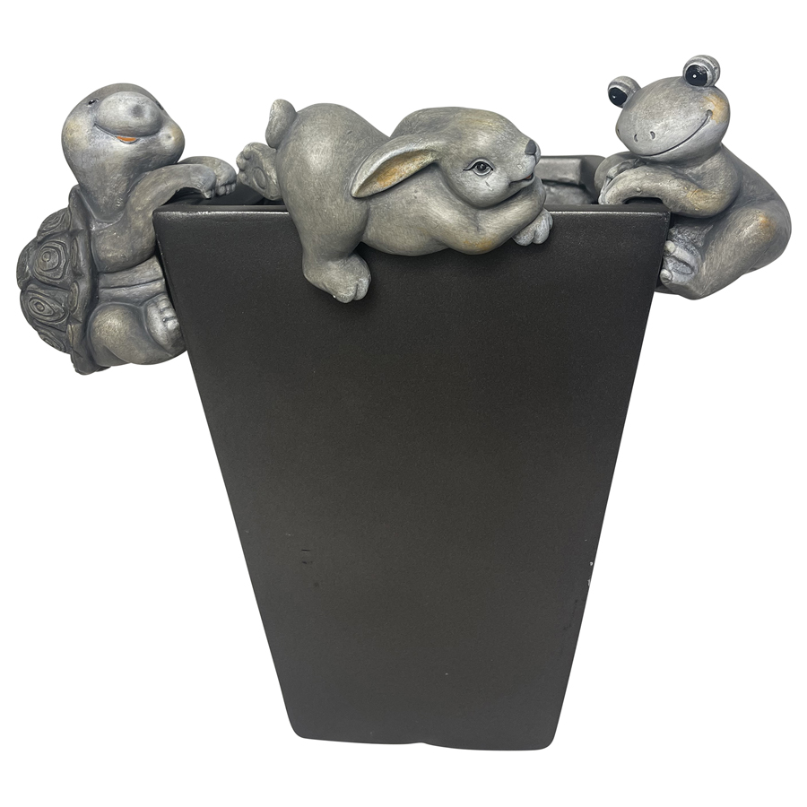 V637-49445SIT-202508251235-00 Set 3 Assorted Hanging Pot Sitters 16x11cm - Image 1