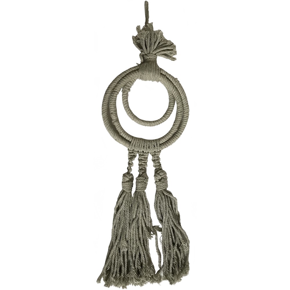 V637-52705TSL-202508251715-00 Three Ring Triple Tassel Taupe Colour 43cm - Image 1