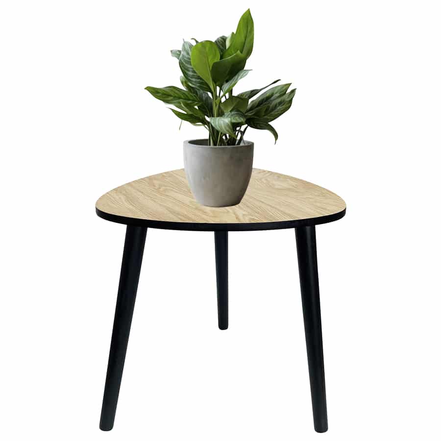 OLYMPUS DIGITAL CAMERA Contemporary Abstract 3 Legged Side Table 40cm - Image 1