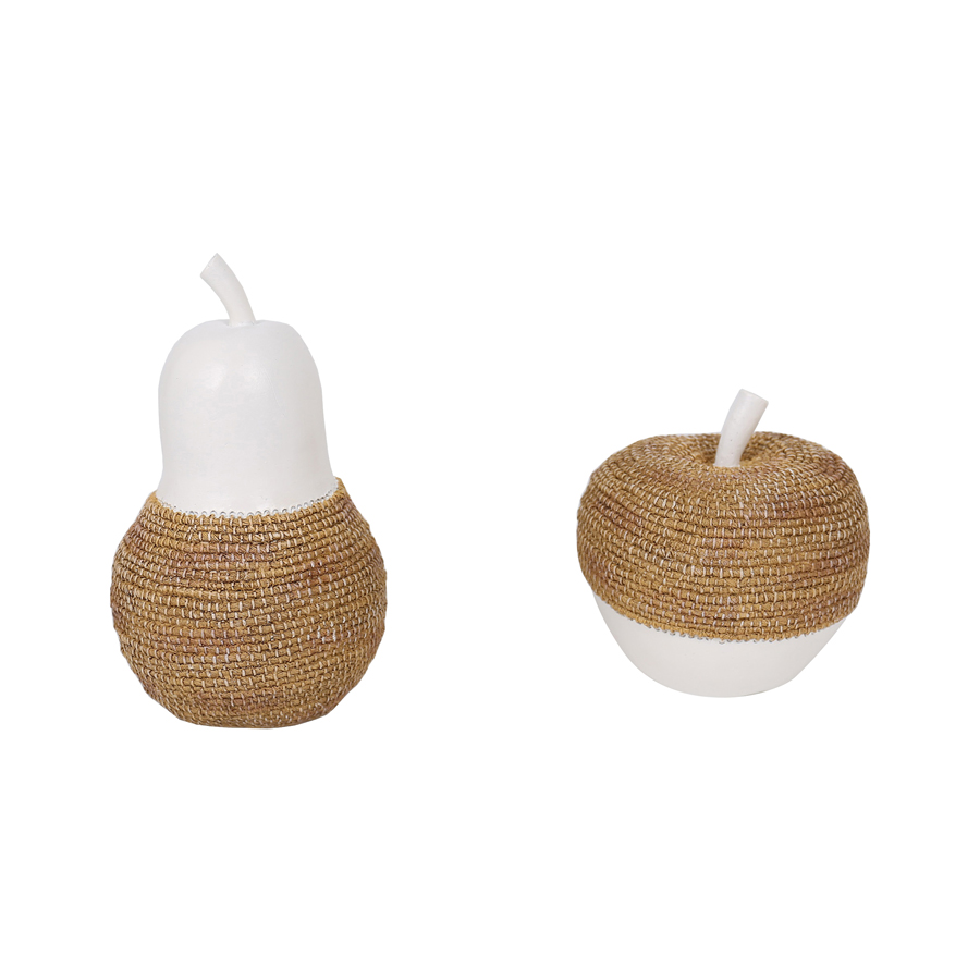 V637-92095APL-202508251830-00 Set Assort Contemporary Hamptons Apple & Pear 13cm - Image 1