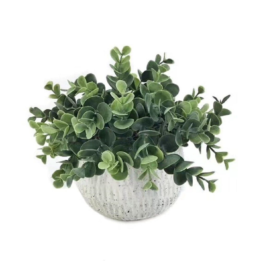 V637-AFL29799-202508251540-00 Artificial Greenery Plant in Ceramic Pot 21cm - Image 1