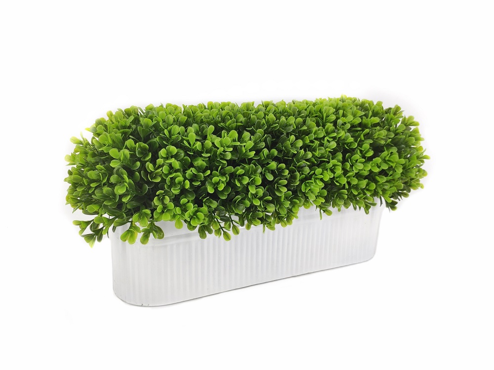 V637-AFL29803-202508251540-00 Artificial Grass in Oval Tin Pot 45cm - Image 1
