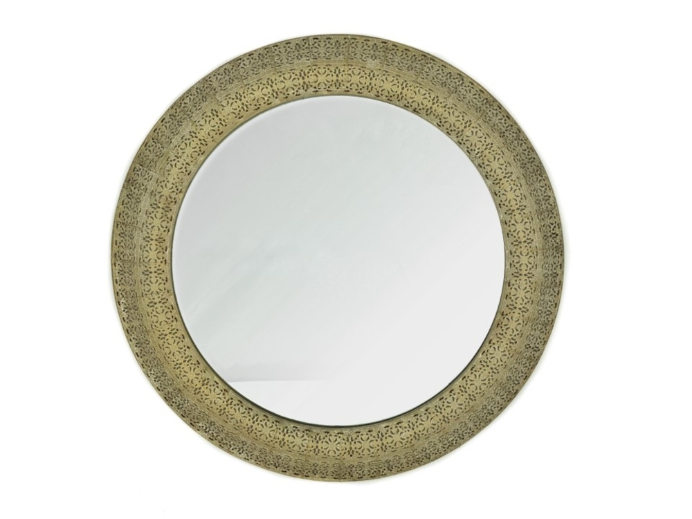 V637-DCO29724-202508251545-00 Moroccan Style Round Wall Mirror 60cm - Image 1