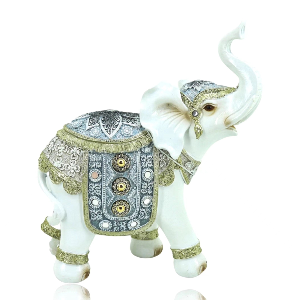V637-DCO32701-202508251615-00 Deco Elephant Statue 24cm - Image 1