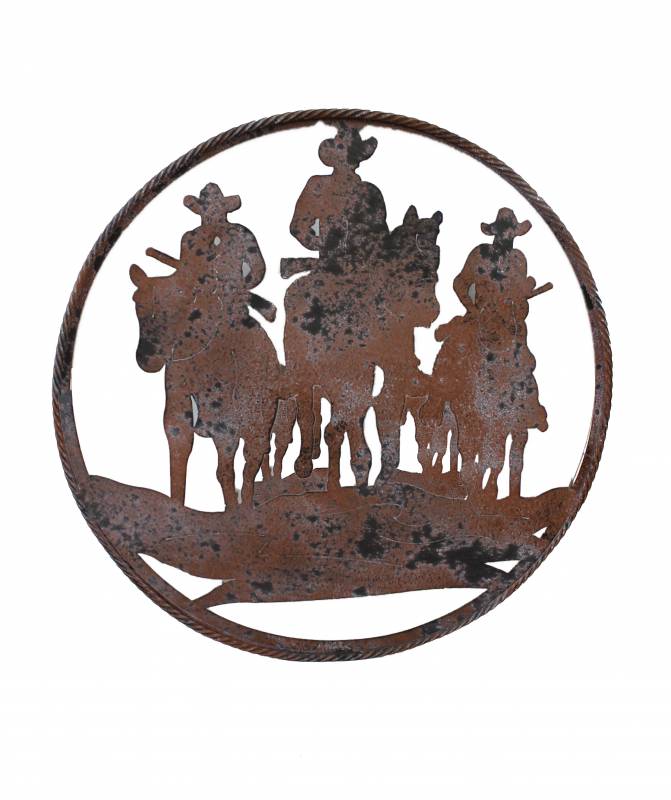 V637-E030256-202508251725-00 Wild West Metal Wall Art 60cm - Image 1