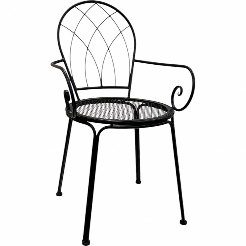 V637-E030309-202508251745-00 Set 2 Outdoor Modern Chair w Arms 90cm - Image 1
