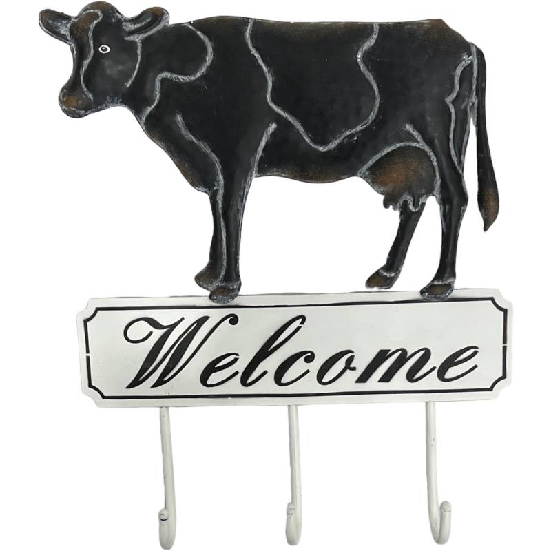 V637-E522766-202508252030-00 Kings Cow Wall Hook 32x38cm - Image 1
