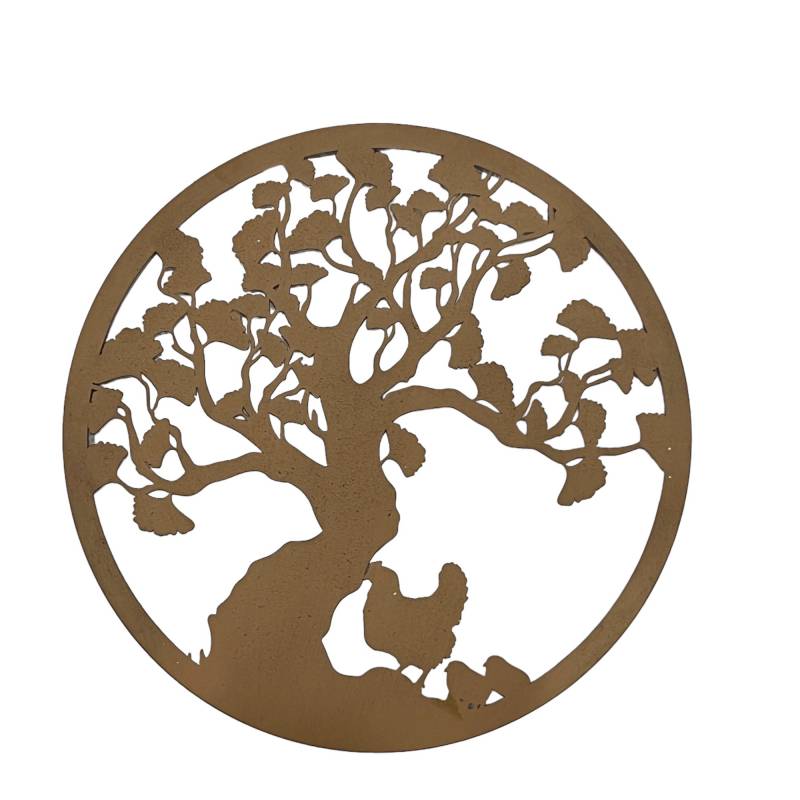 V637-E522776-202508252030-00 Set 2 Farm By The Tree Metal Wall Art 40x40cm - Image 1