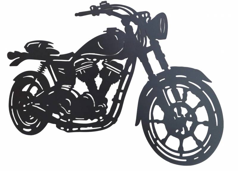 V637-E522939-202508252130-00 Motorbike Metal Wall Art 63x41cm - Image 1