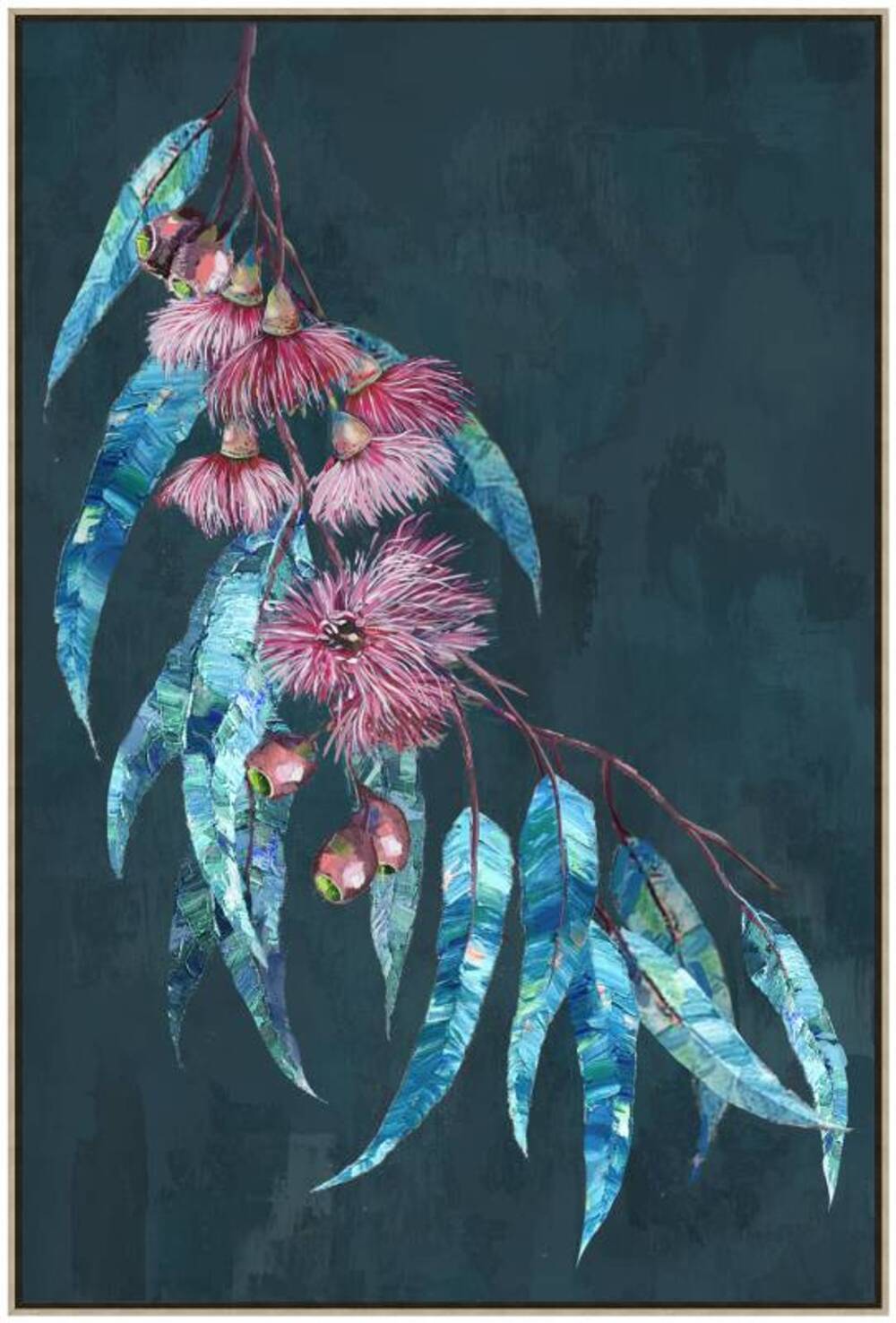 V637-E592493-202508252225-00 Gordon Gum Leaf Framed Canvas 90cm - Image 1