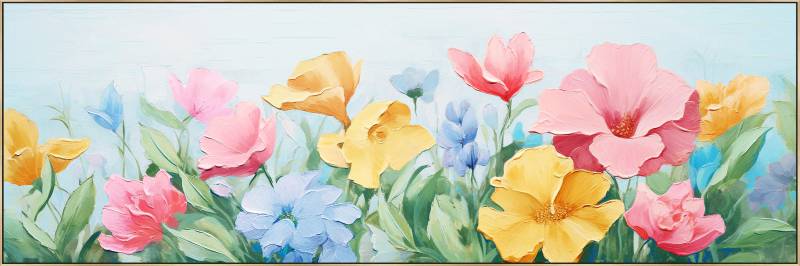 V637-E592559-202508252230-00 Keep It Simple Framed Canvas 150x50cm - Image 1