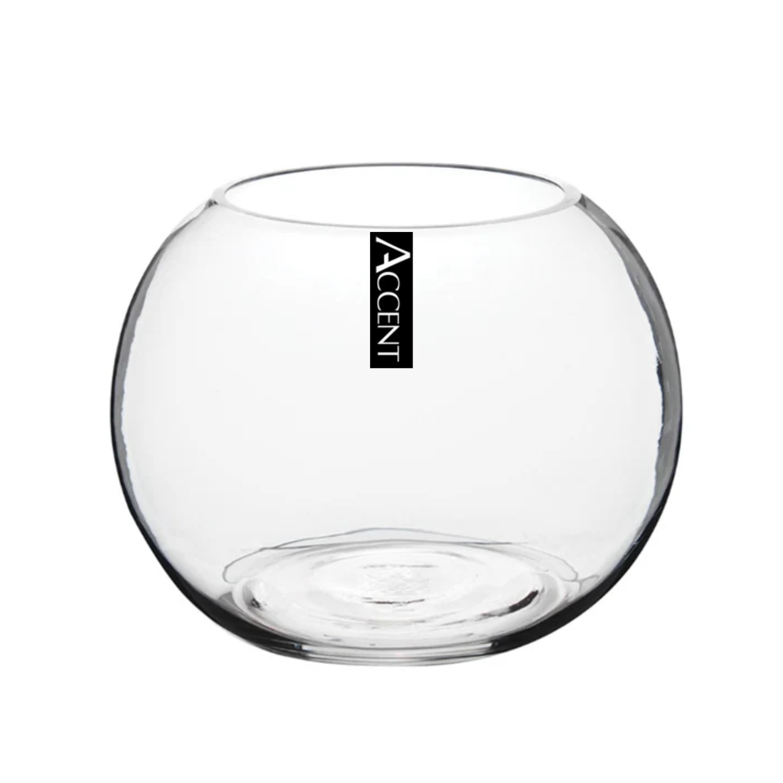 V637-GBO37062-202508252020-00 Glass Round Fish Bowl 20cm - Image 1