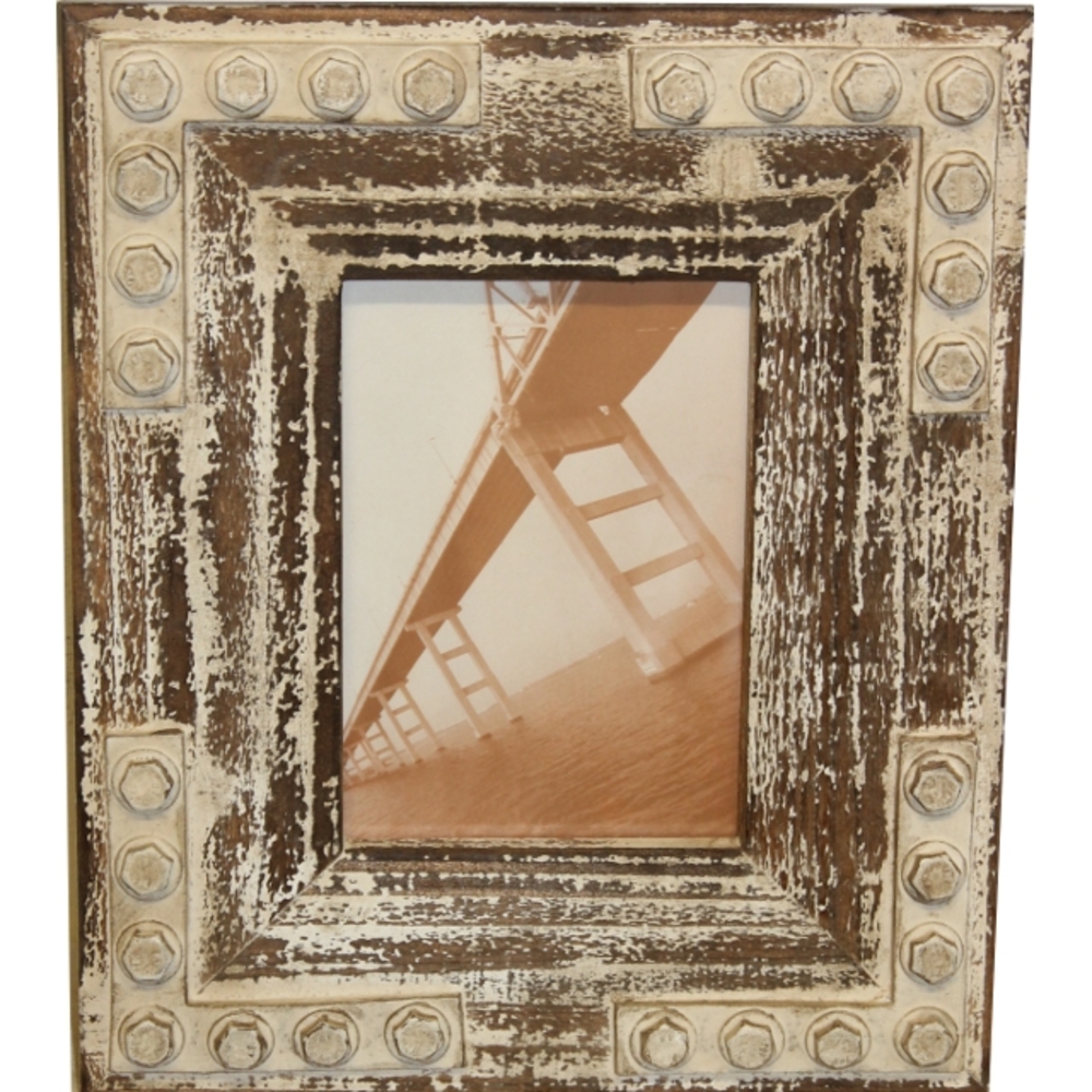 V637-WF-11A550-202508260715-00 Rustic Single Photo Frame 31cm - Image 1