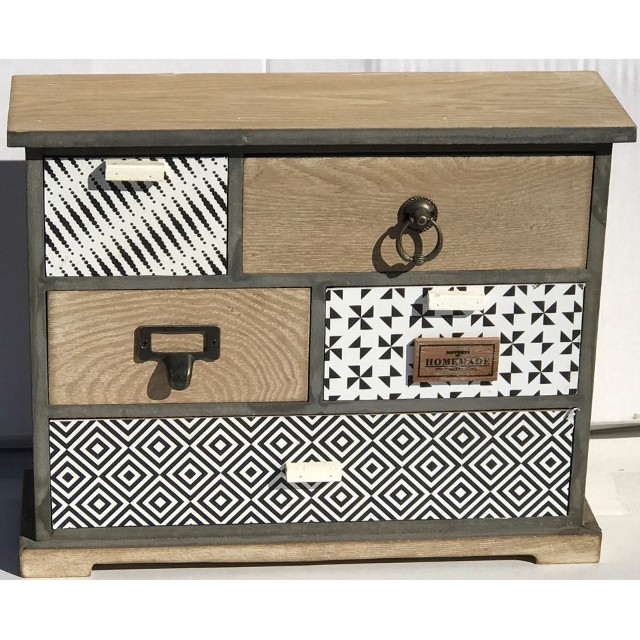 V637-WF-AHF170693-202508260405-00 Small 5 Drawer Cabinet 35cm - Image 1