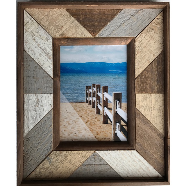 V637-WF-AHF171499-202508260410-00 Rustic Single Photo Frame 30cm - Image 1