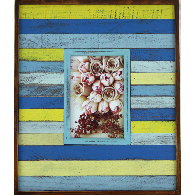 V637-WF-D73118-202508260525-00 Rustic Single Photo Frame 32cm - Image 1