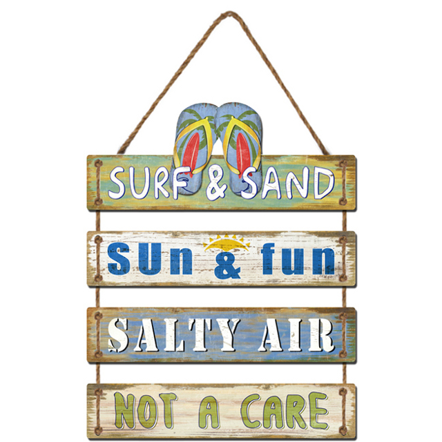 V637-WF-SALTYAIR-202508260620-00 Surf Sun Sand Hanging Wall Art 45cm - Image 1