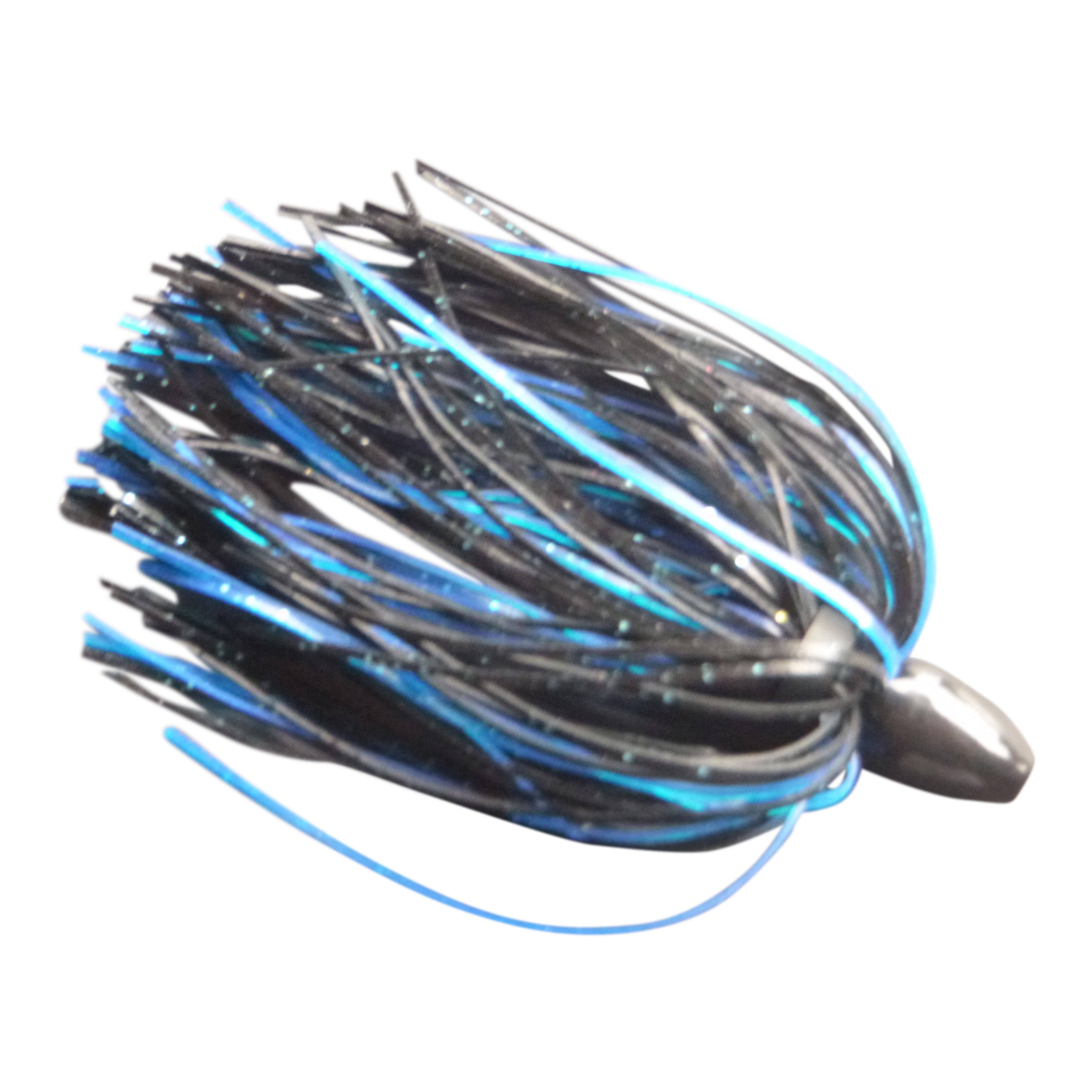 V658-93MC000020650-202507311421-00 Vike 1 oz Skirted Microjig in Black Blue - Image 1