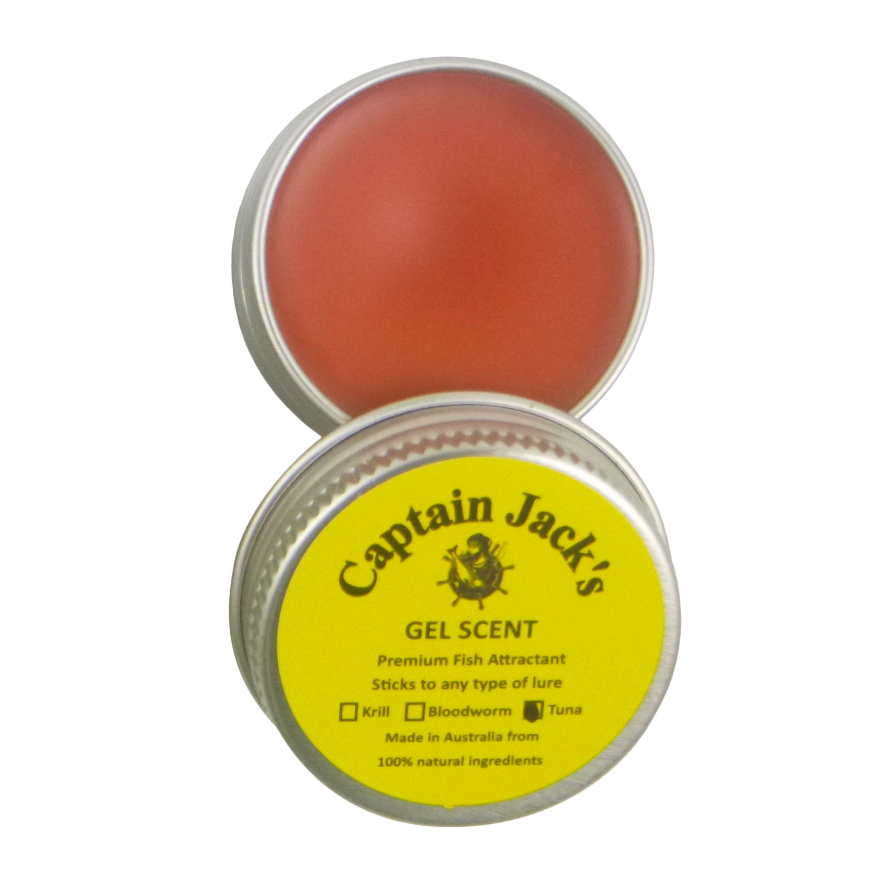 V658-93MC000030106-202507311211-00 Captain Jack's Gel Scent - Tuna, 15 gm Tin - Image 1