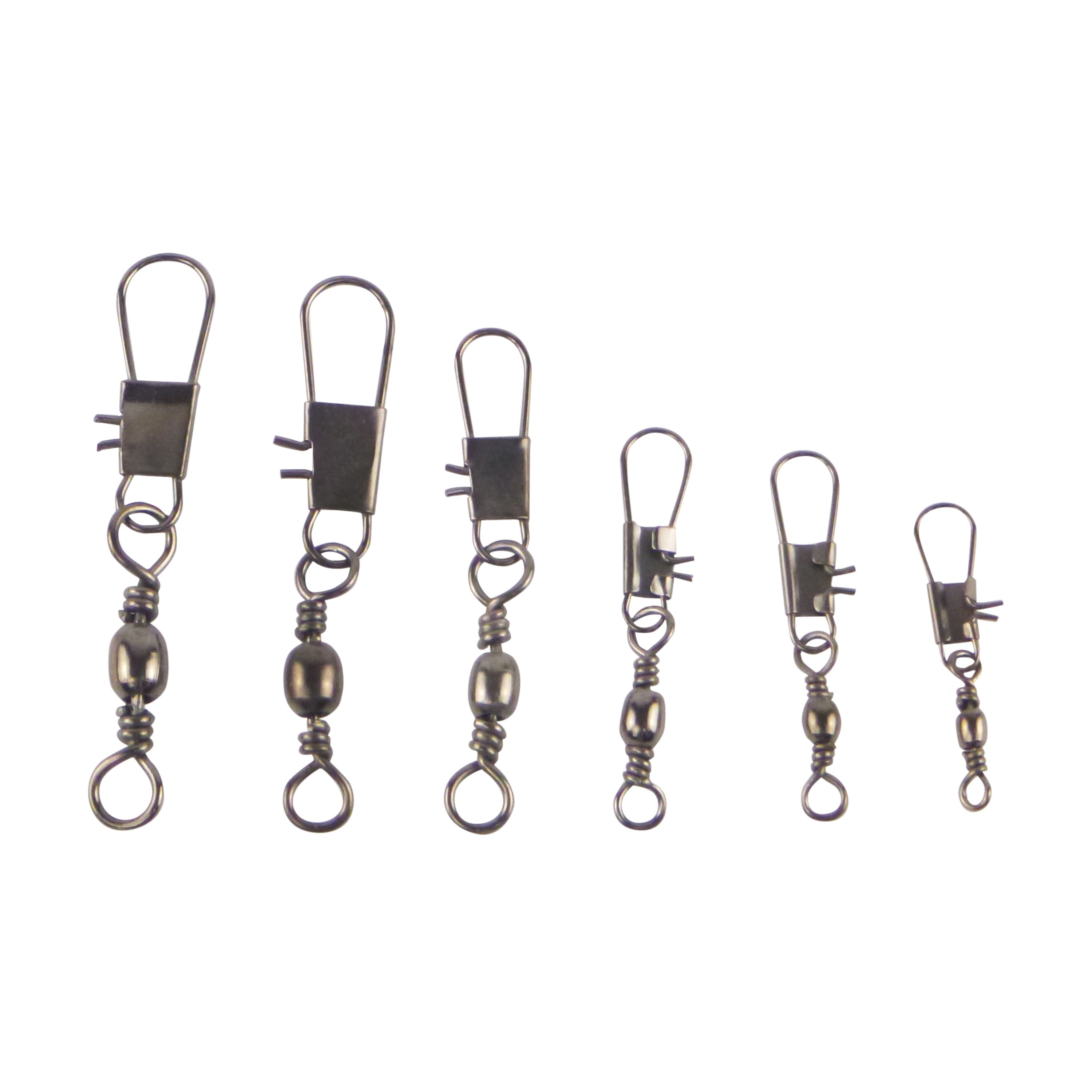V658-93MC000040040-202507311441-00 Swimerz Barrel Swivel w Interlock Snap, Size 4, 15 pack - Image 1