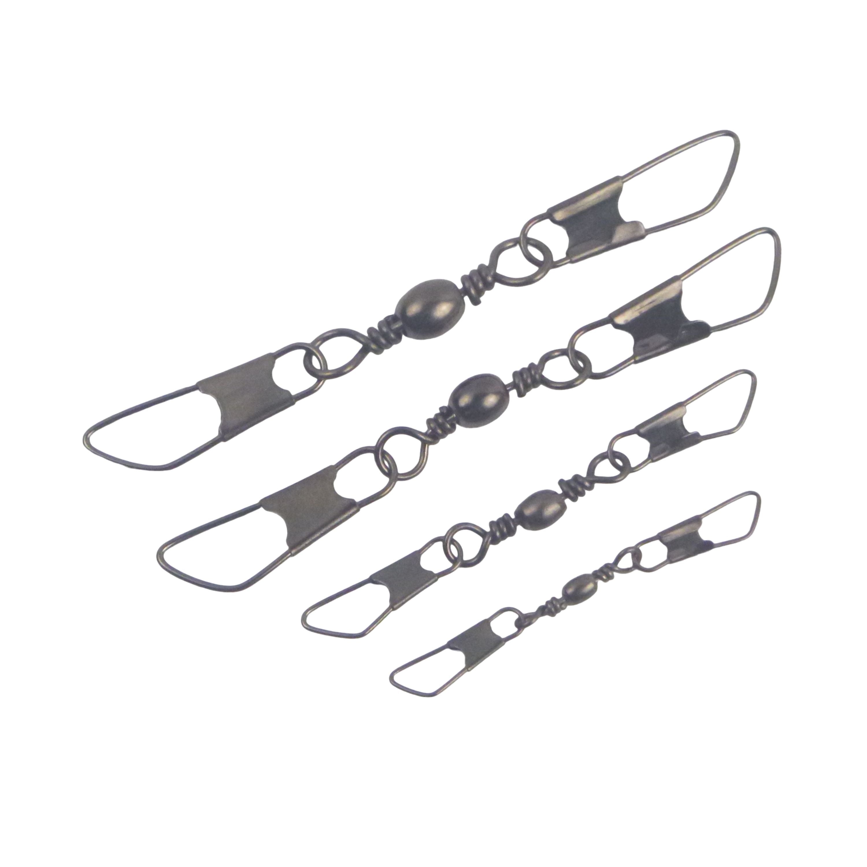 V658-93MC000092311-202507311221-00 Swimerz Double Snap Barrel Swivels, Size 4, 12 pack - Image 1