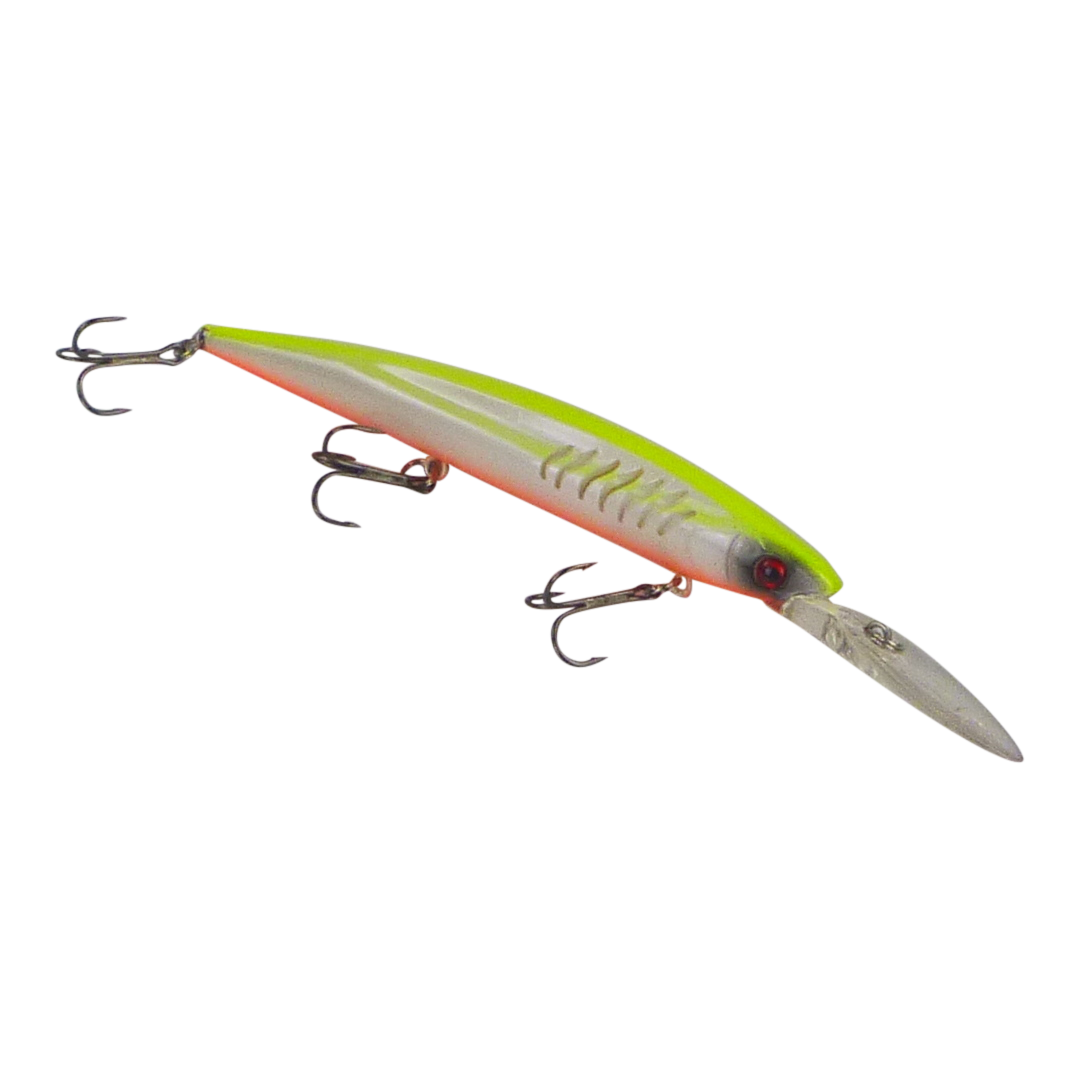 V658-93MC000180168-202507311053-00 Finesse Flash Minnow, Lime Orange, 150mm Deep Diving Lure - Image 1