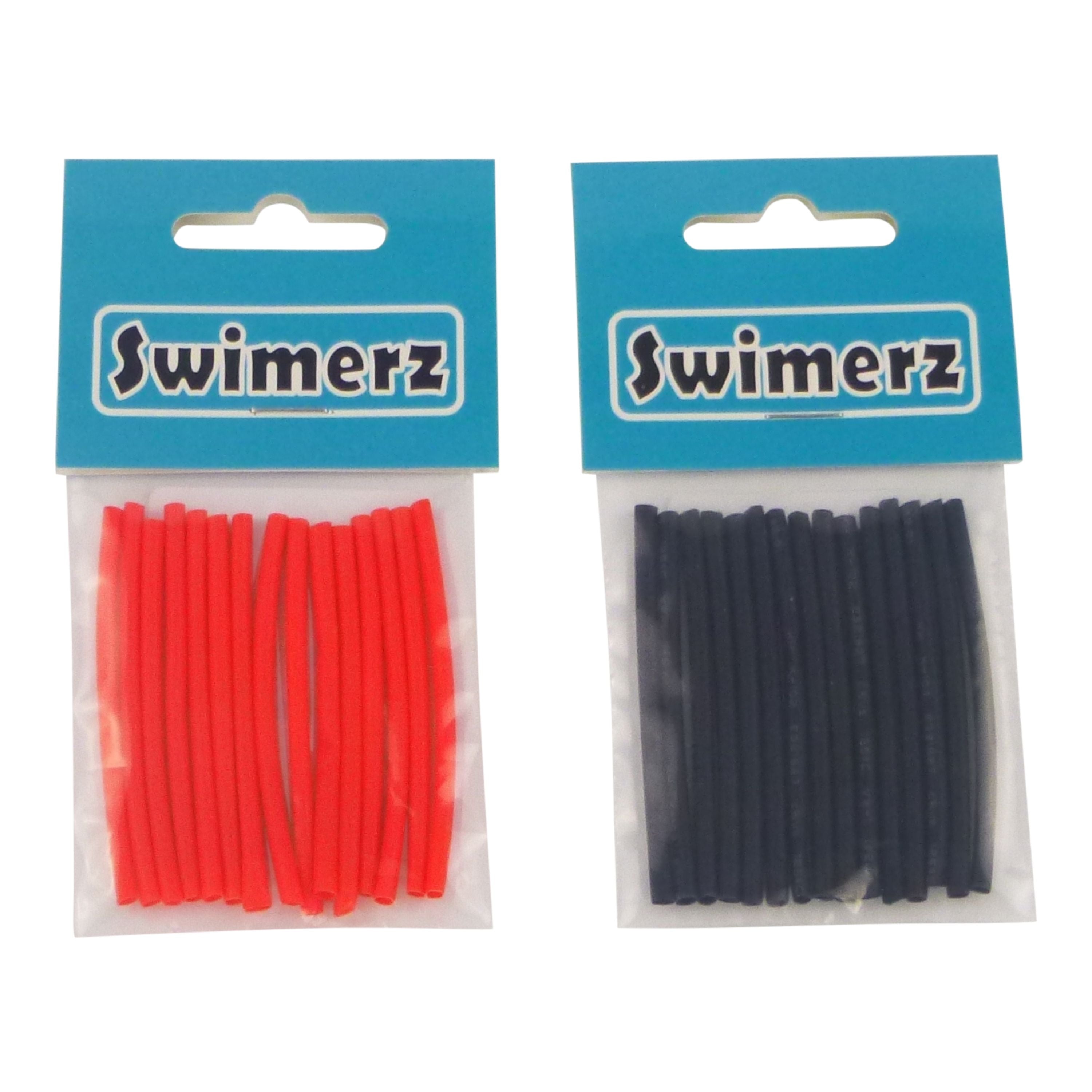 V658-93MC000400005-202507311440-00 Swimerz Assist Hook Sleeves, 2mm Shrink Tube, Black & Red, 50mmL. Qty 60. - Image 1