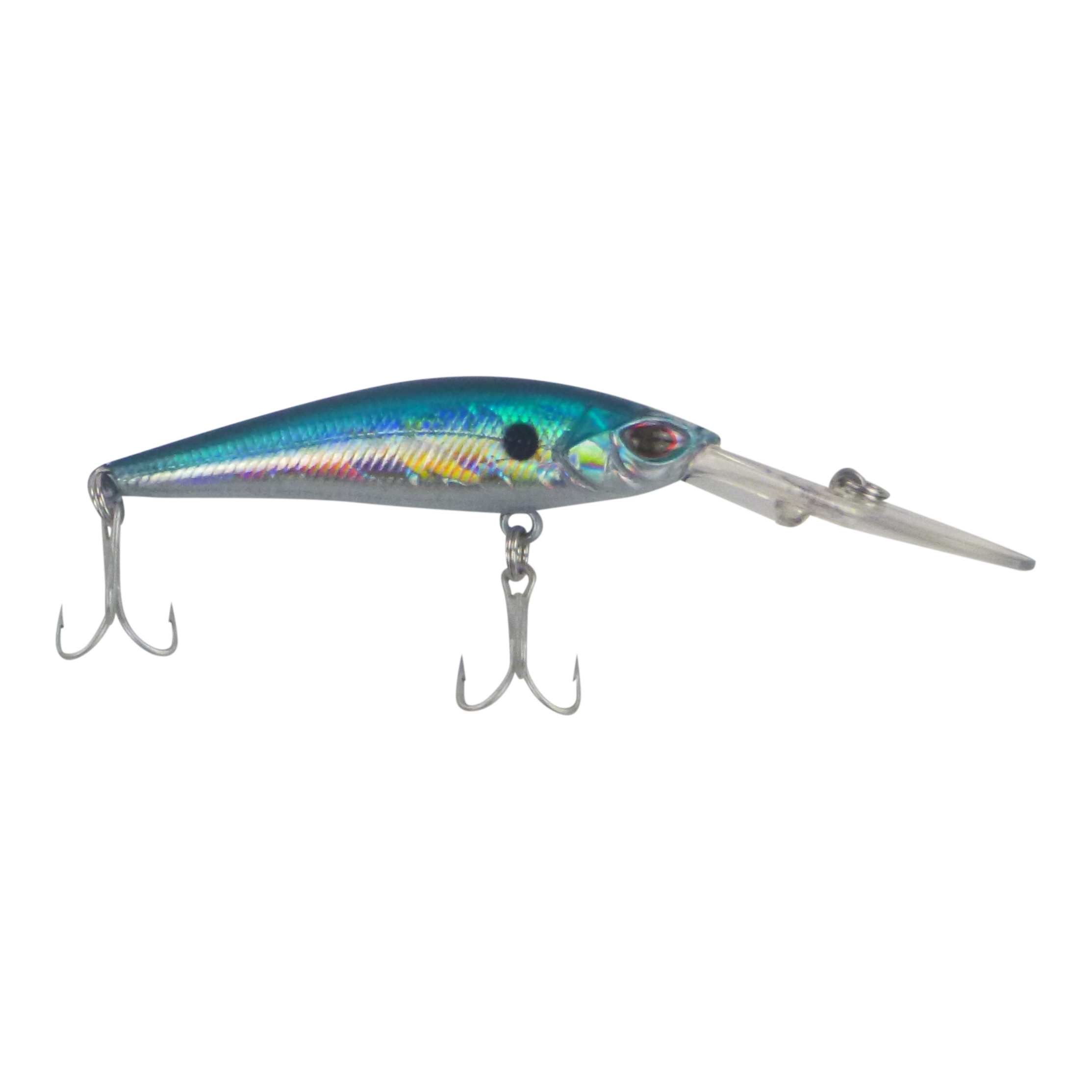 V658-93MC000432305-202507311445-00 Finesse Wobbler Diving Lure, Silver Blue, 90mm - Image 1