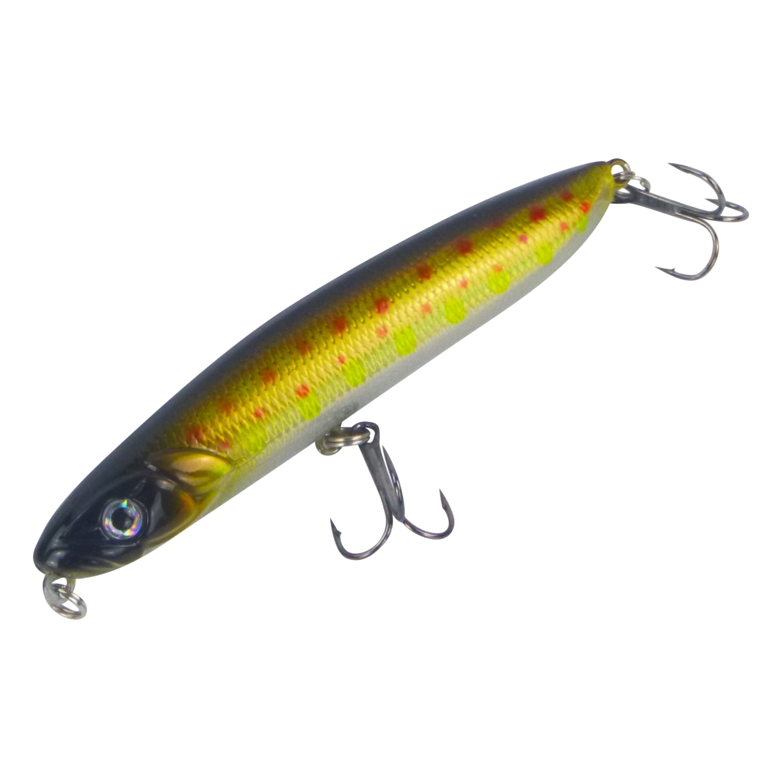 V658-93MC000490102-202507311416-00 Toppu Mizzu Stickbait, 95mm, Spotted Gold - Image 1